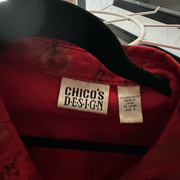 Chicos red blazer - Picture 3 of 4